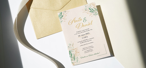 Anita & Daniel — svadbena pozivnica
